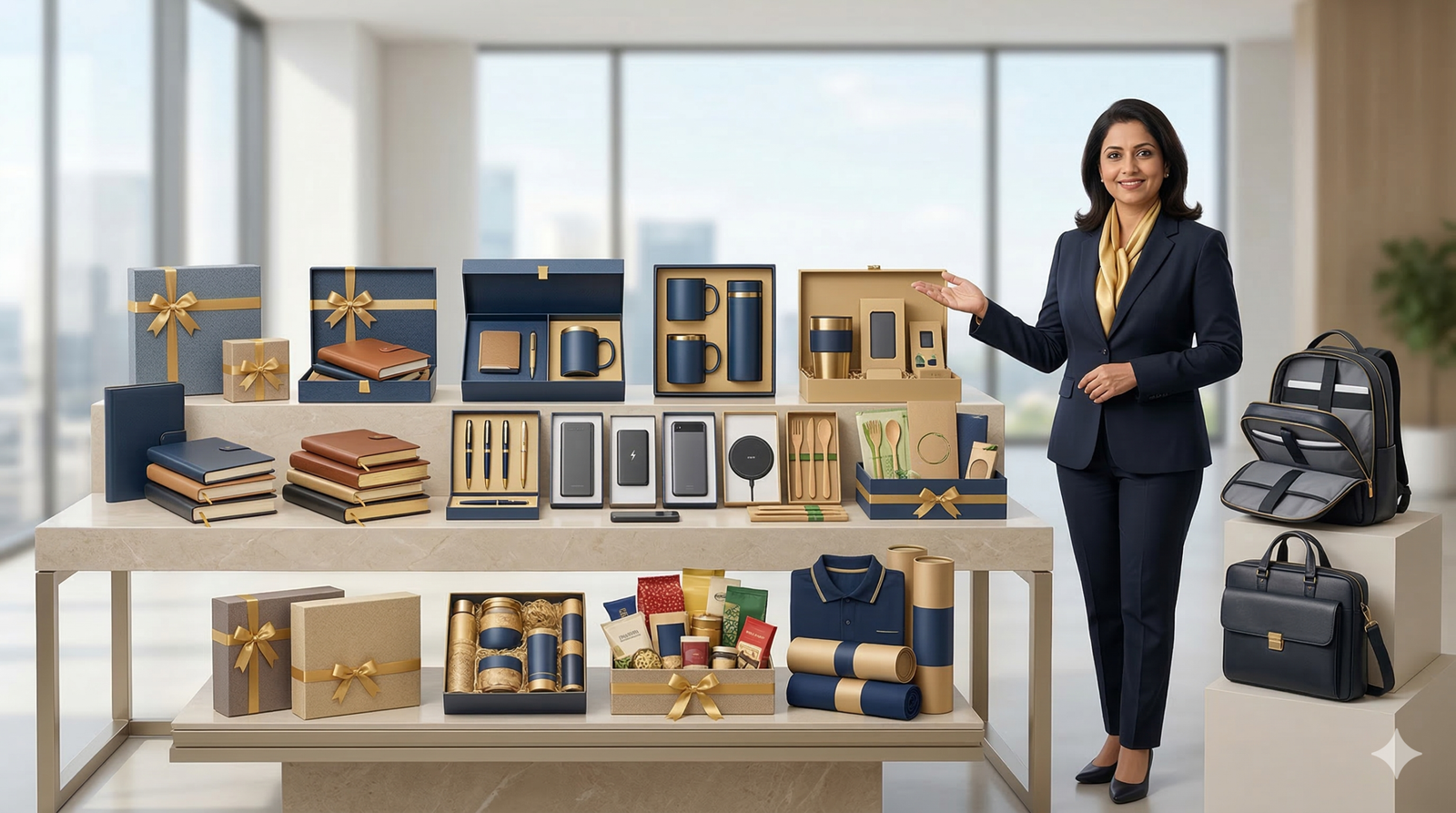 corporate gift kits in Hyderabad including employee welcome kits branded products and premium business gift sets