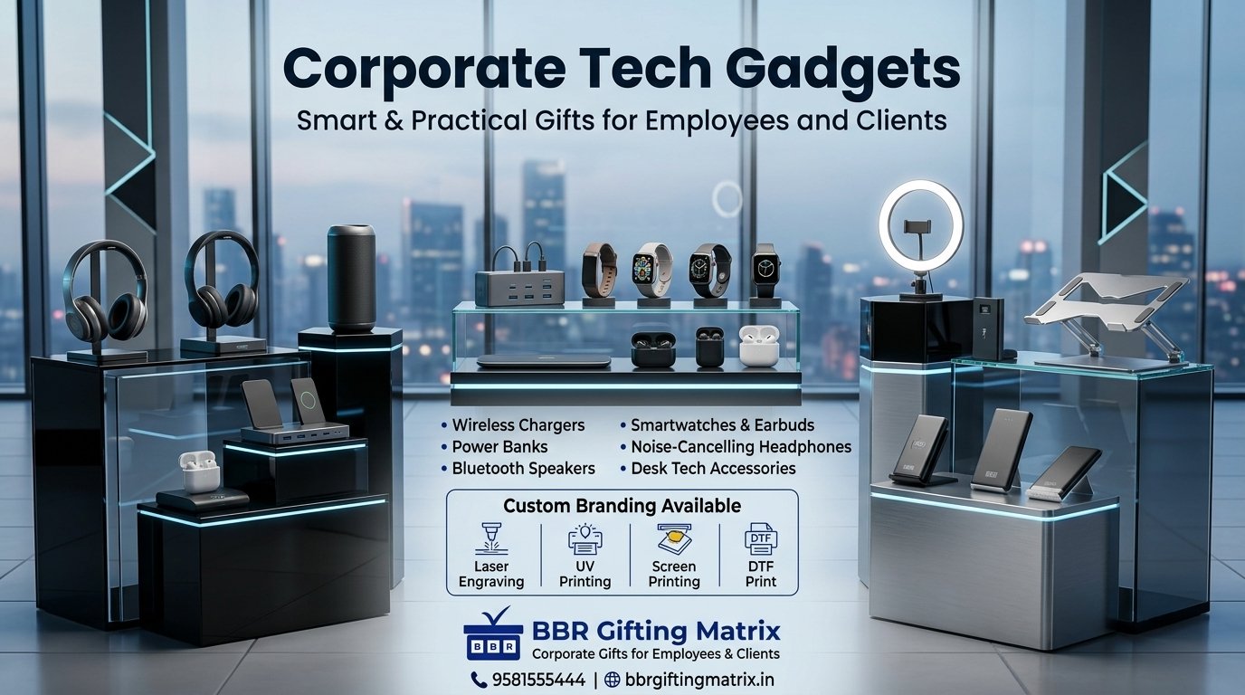 bluetooth speakers and earbuds corporate gifts in Hyderabad including wireless audio devices and branded tech gadgets